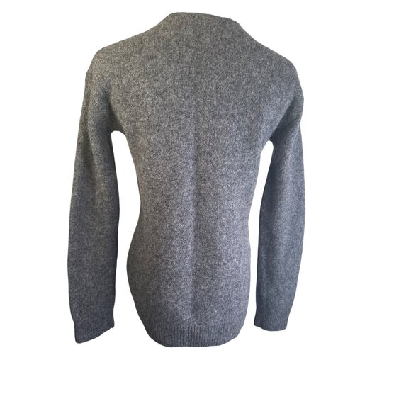 Uniqlo Small Wool V-Neck Sweater Gray - Picture 13 of 16